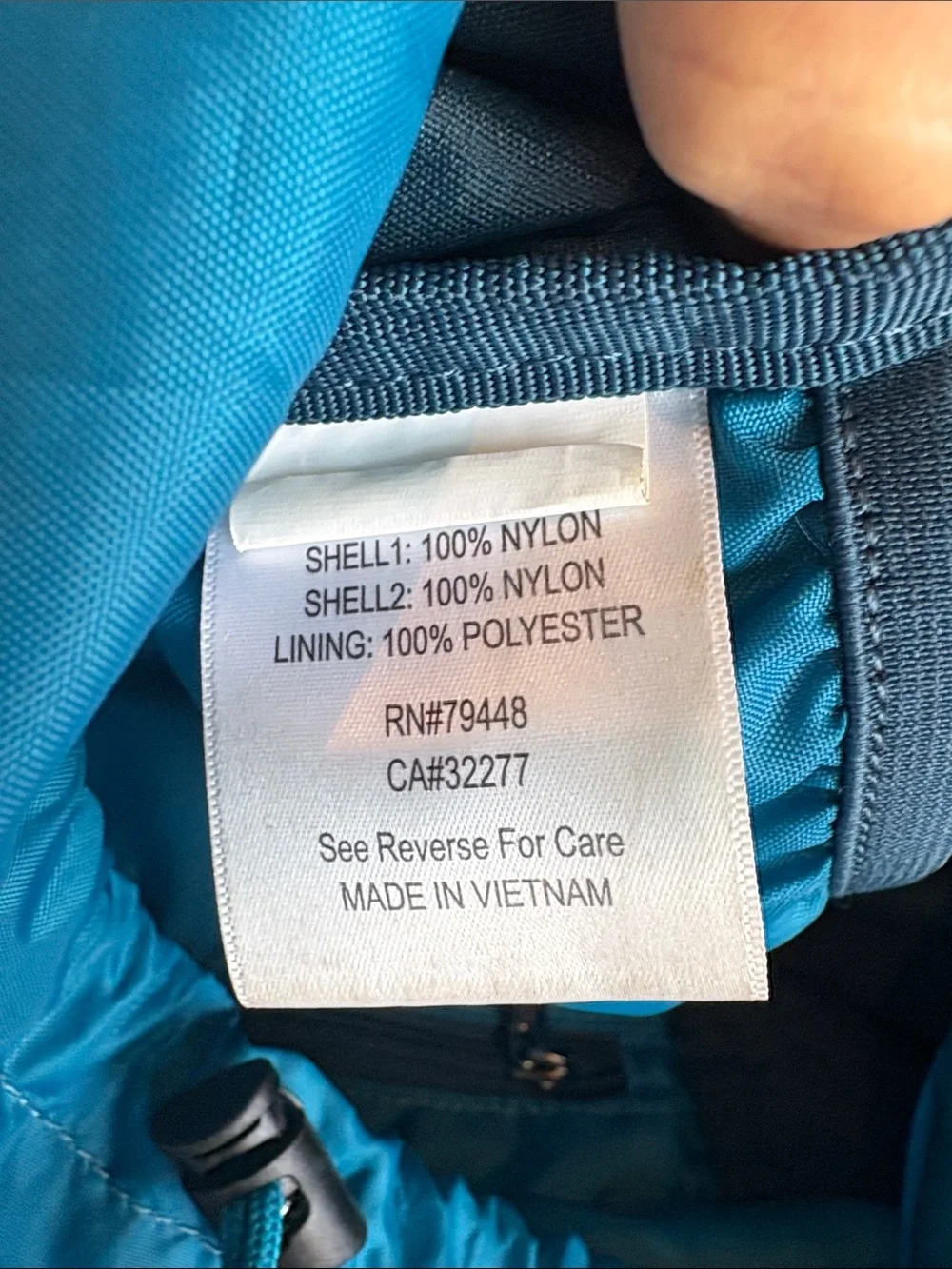 Marmot Urban Hauler Backpack Medium Teal/Blue Tote Drawstring Top READ